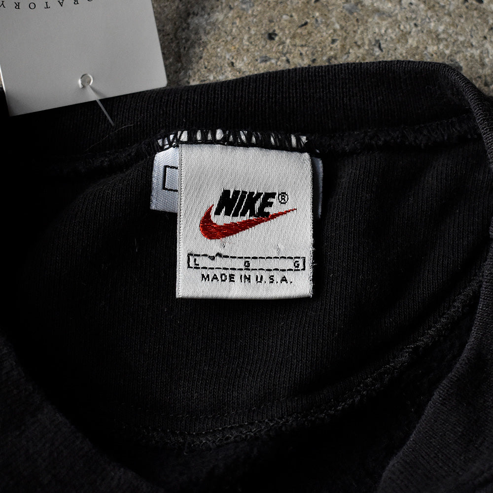 90's NIKE small swoosh logo刺繡 リバースタイプ スウェット USA製 231109H