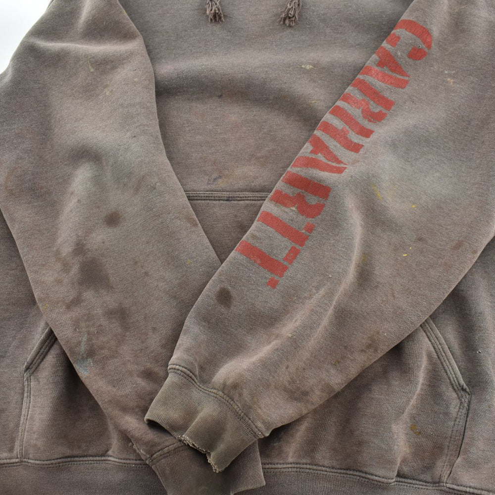 Y2K Carhartt 鬼フェード 袖ロゴ プルオーバーパーカー 260925H