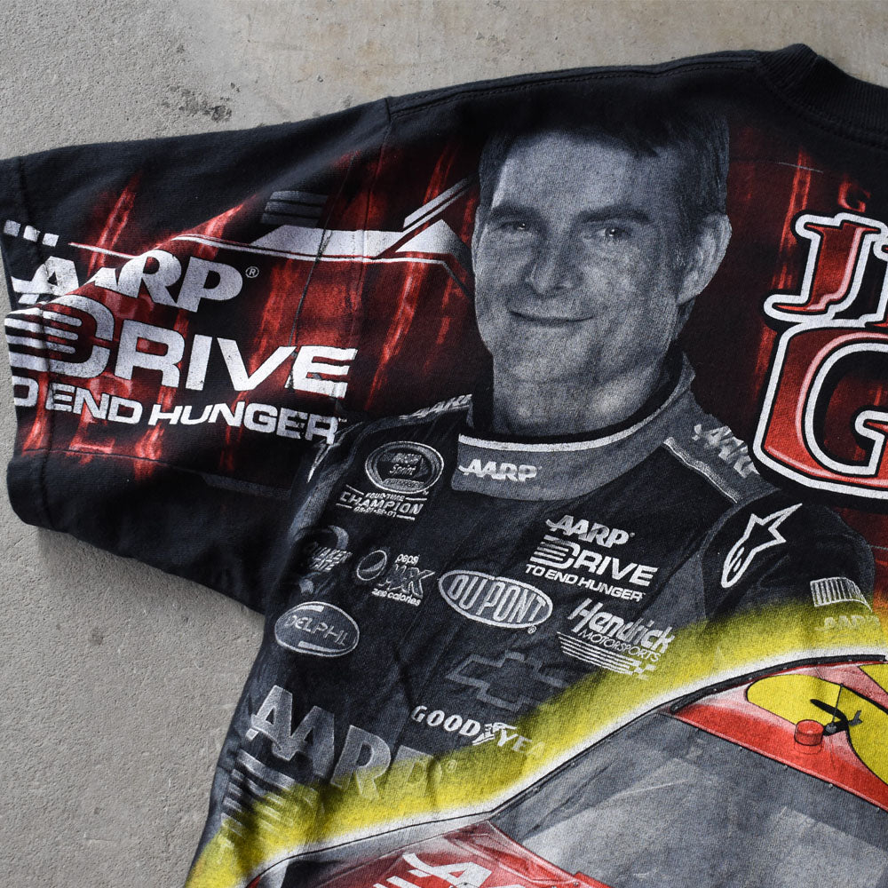 Y2K NASCAR “#24 Jeff Gordon” AOP！ レーシング Tシャツ 250616
