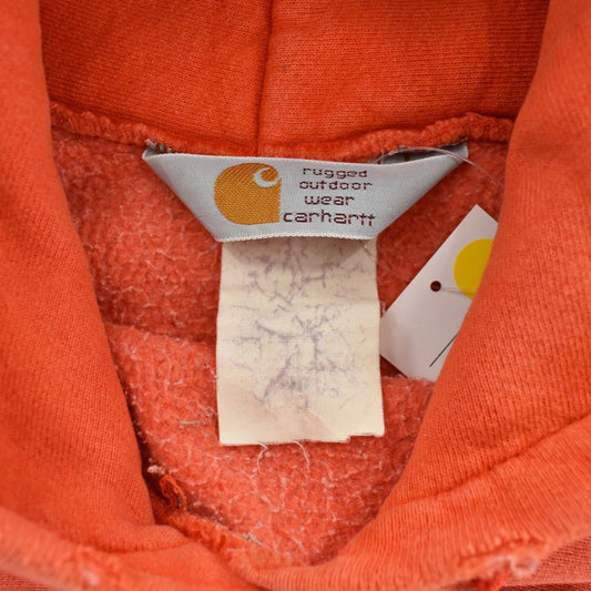 90's Carhartt 刺繍ロゴ スウェットフーディー USA製 260213H