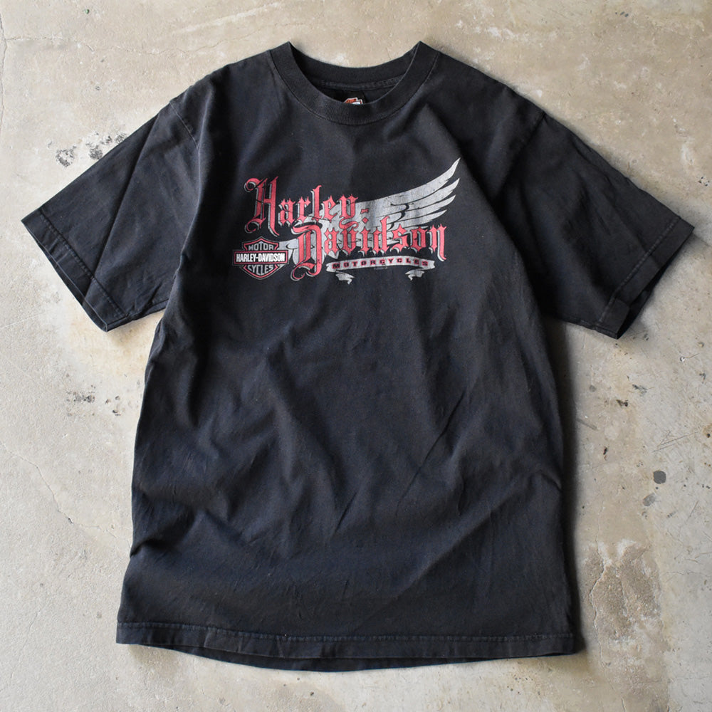 Y2K Harley Davidson 両面プリント Tシャツ 240904