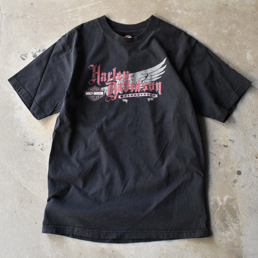 Y2K Harley Davidson 両面プリント Tシャツ 240904