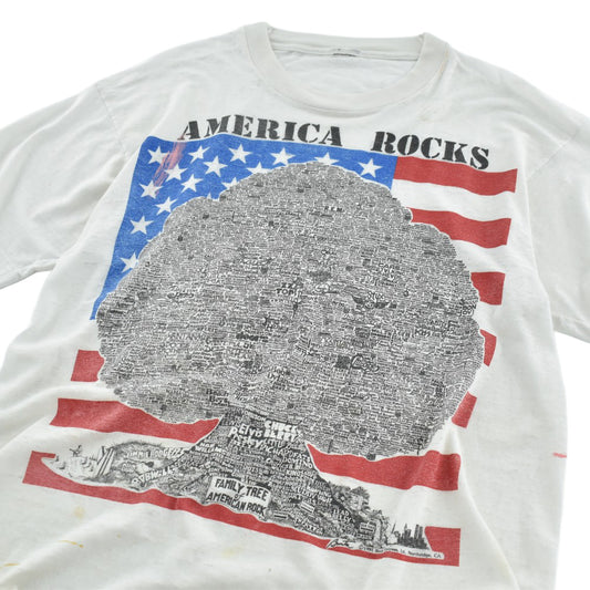 90's "AMERICA ROCKS" Family Tree ロックTシャツ 260508H