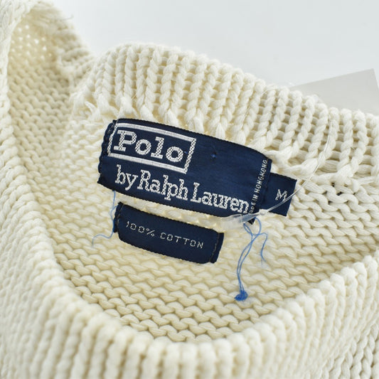 80’s Polo by Ralph Lauren "クロスフラッグ 1967-1987" コットンニット セーター 261023H