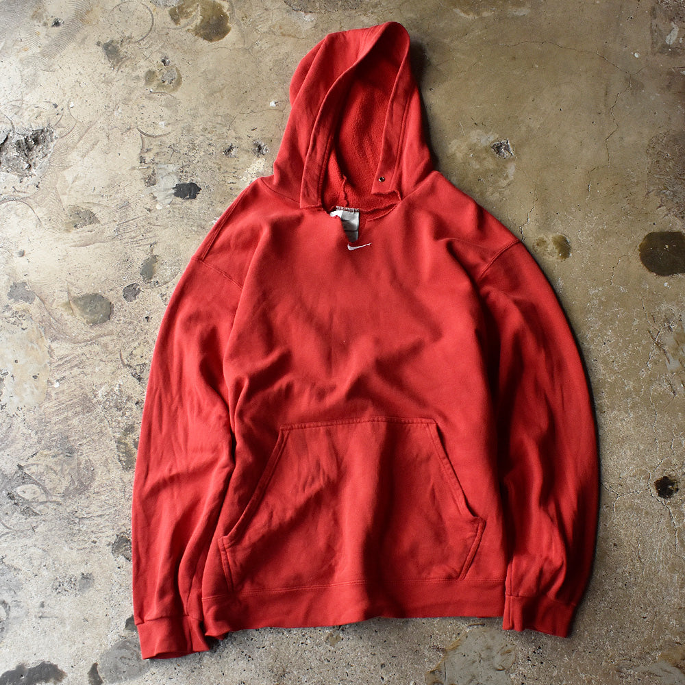 Y2K NIKE “center small swoosh“ レッド！ パーカー 250804H