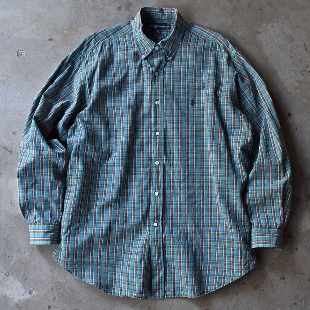 90's Ralph Lauren “BLAIRE” チェック ボタンダウンシャツ 240511 S2102