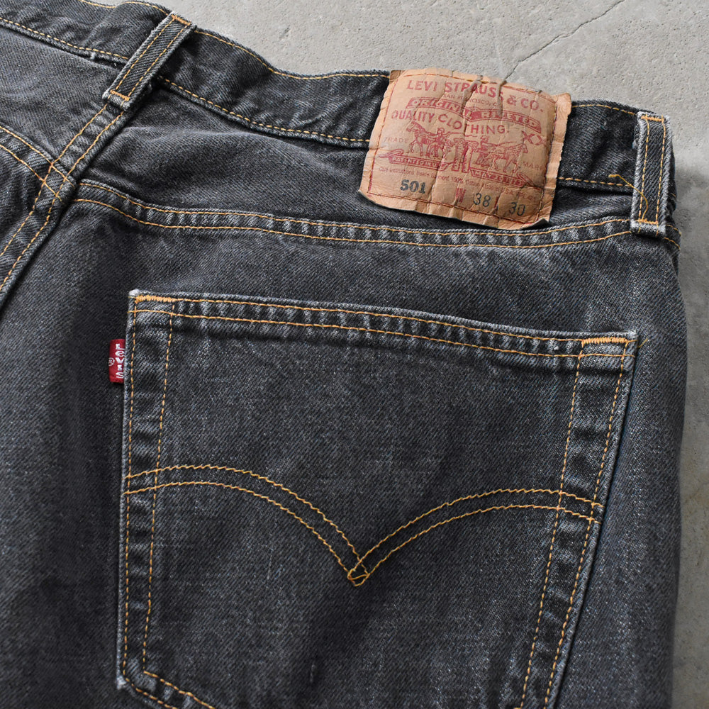 90’s Levi's 501 先染めブラック デニムパンツ USA製 250613H