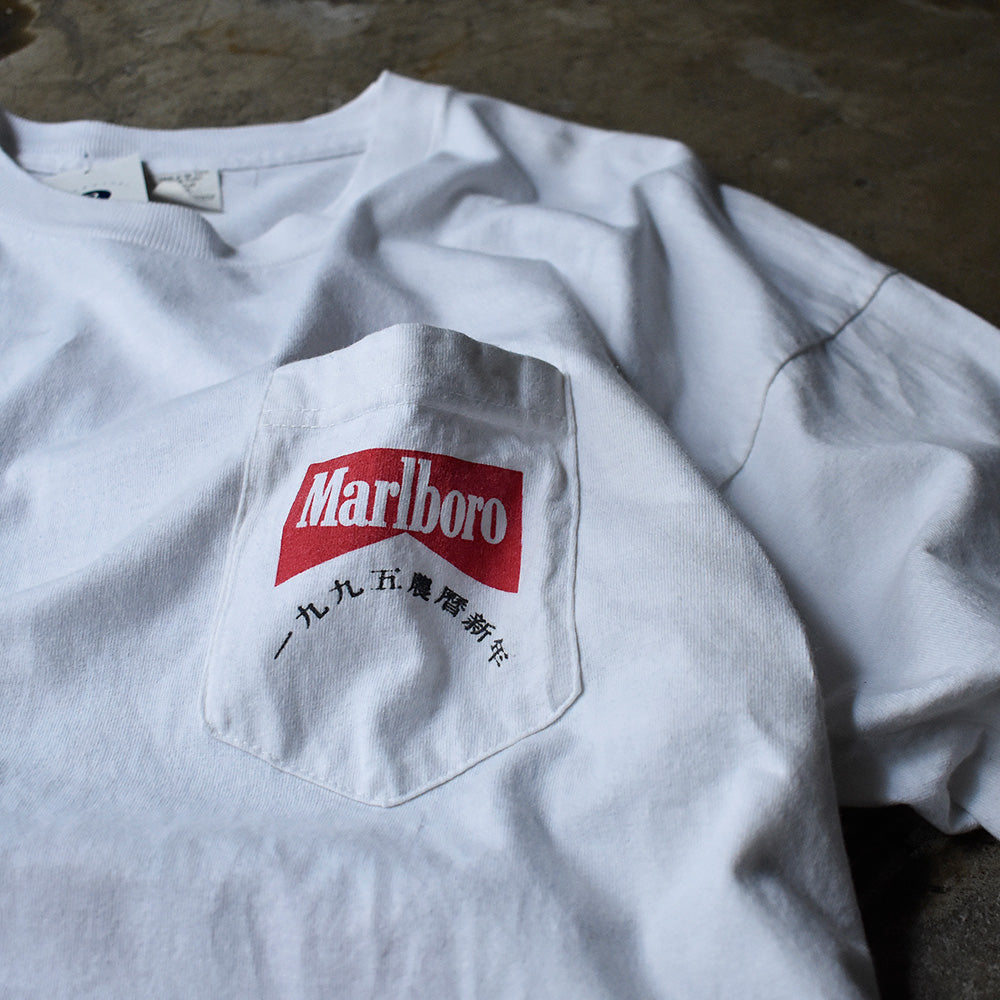 マールボロ 一九九五農曆新年 ポケットTシャツ 1995年 USA製 ヴィンテージ
