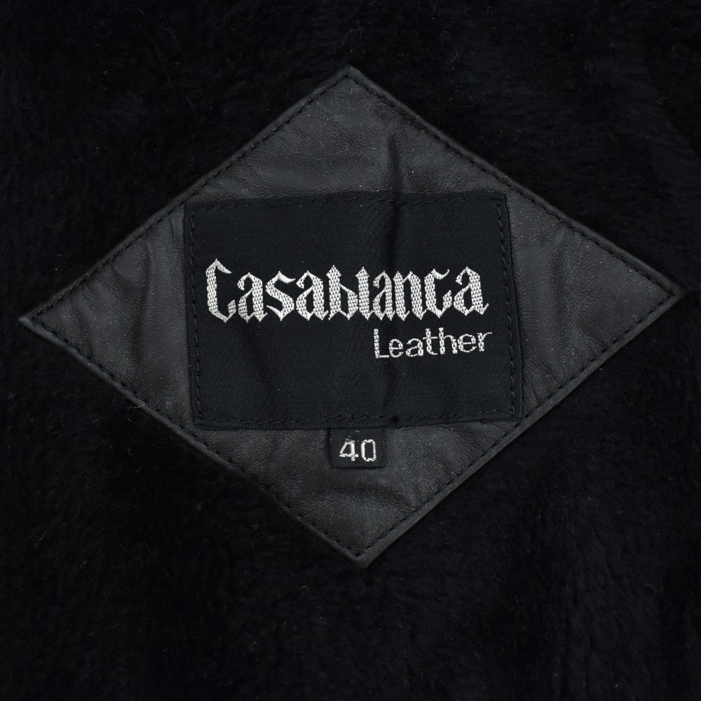 80's Casablanca "Beat It" マルチジップ 2way レザージャケット 260703H