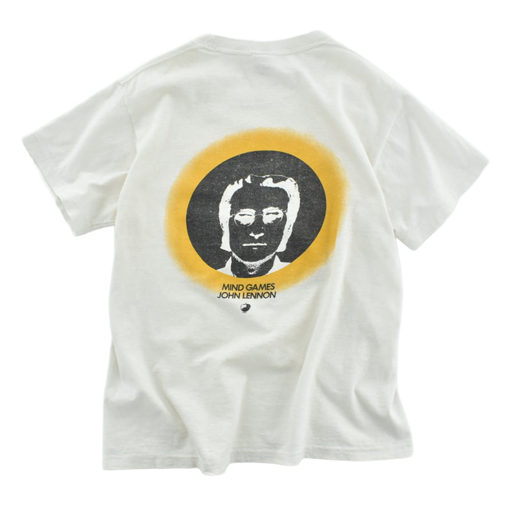 70’s John Lennon "Mind Games 1973" Apple プロモ ロックTシャツ 261030H