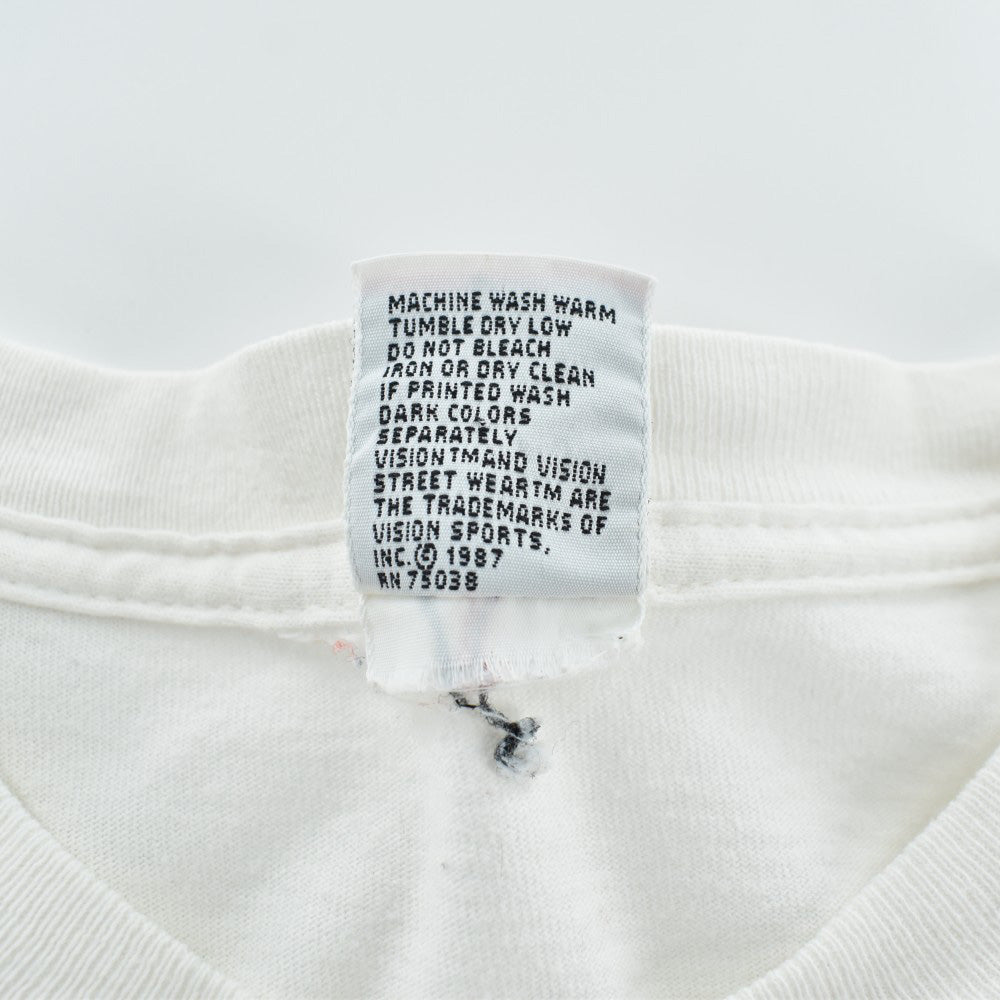 80's VISION STREET WEAR ボックスロゴ スケート ロンT USA製 260908H