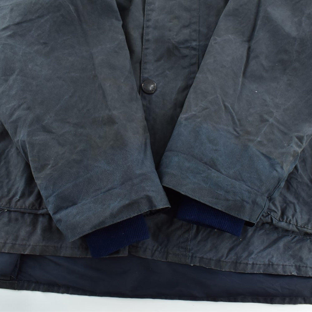 80's 旧3ワラント Barbour "BEDALE" 4ポケット オイルドジャケット フード付き 260915H