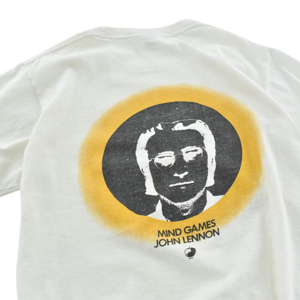 70’s John Lennon "Mind Games 1973" Apple プロモ ロックTシャツ 261030H