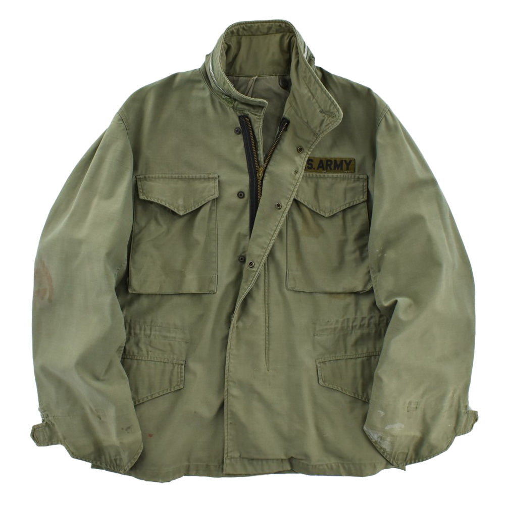 60’s U.S.ARMY 米軍 M-65 1st Model 初期型 ファースト フィールドジャケット エポレットなし オリーブ CONMAR アルミジップ