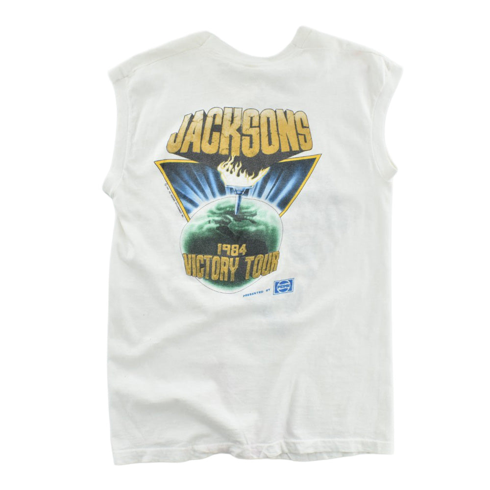 80's THE JACKSONS "VICTORY TOUR" ノースリーブ ツアーTシャツ 260901H