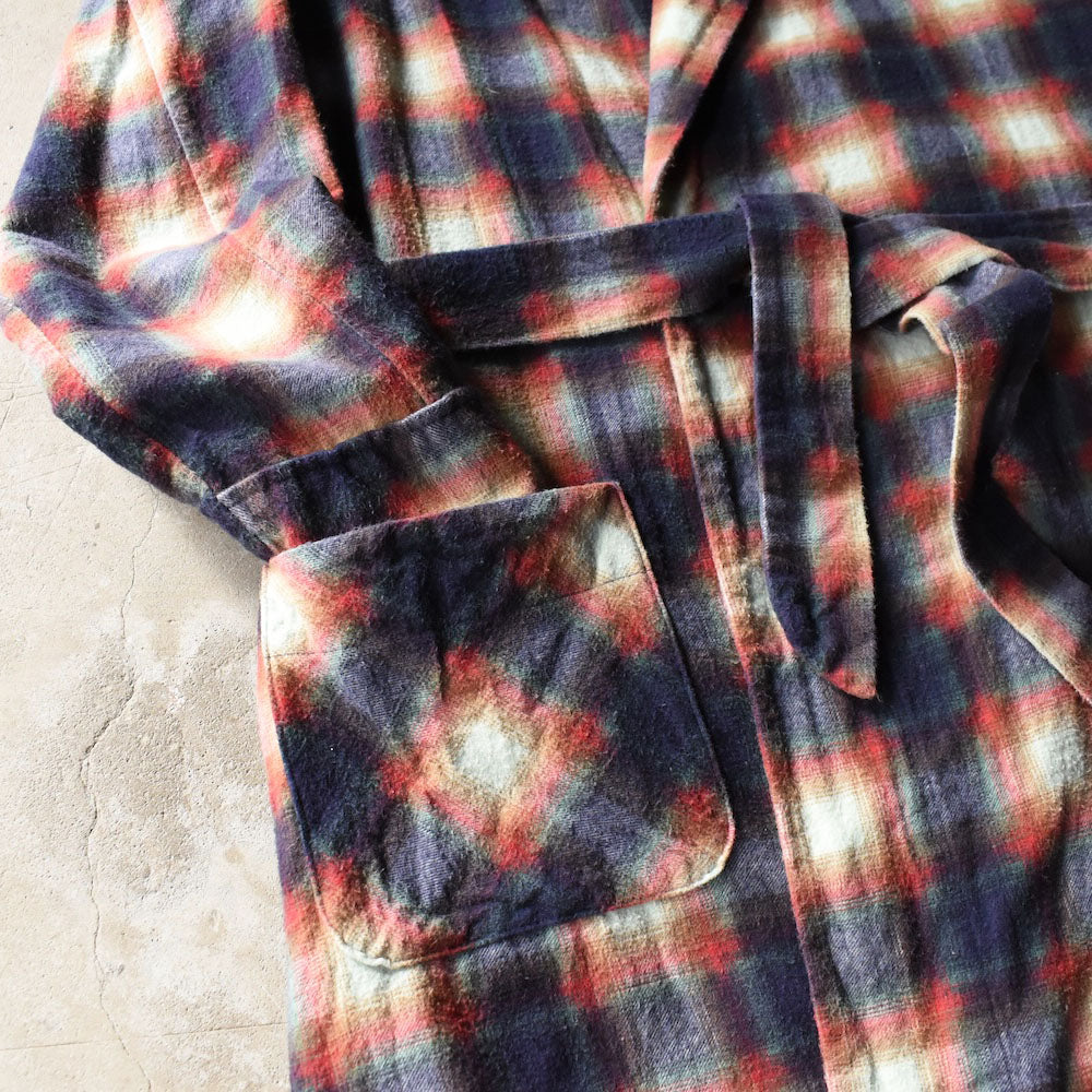 60’s John Wells オンブレ グランジ ネルガウン 251104H