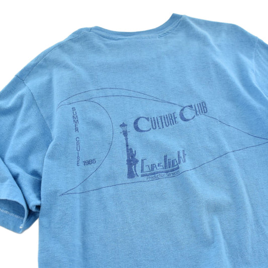 カルチャー・クラブ Summer Cruise 1985 ロックTシャツ 1985年 水色 USA製 ヴィンテージ