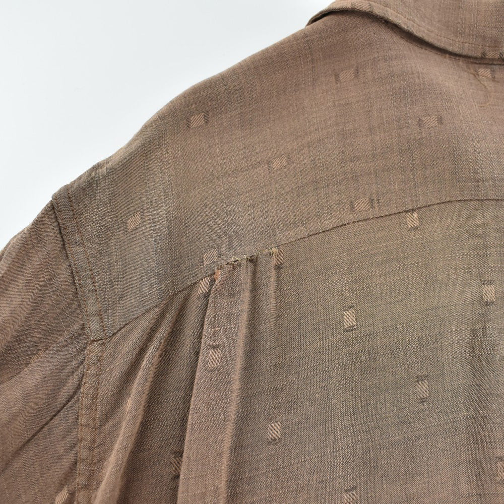 50's Rayon Gabardine ループ オープンカラーシャツ 260529H