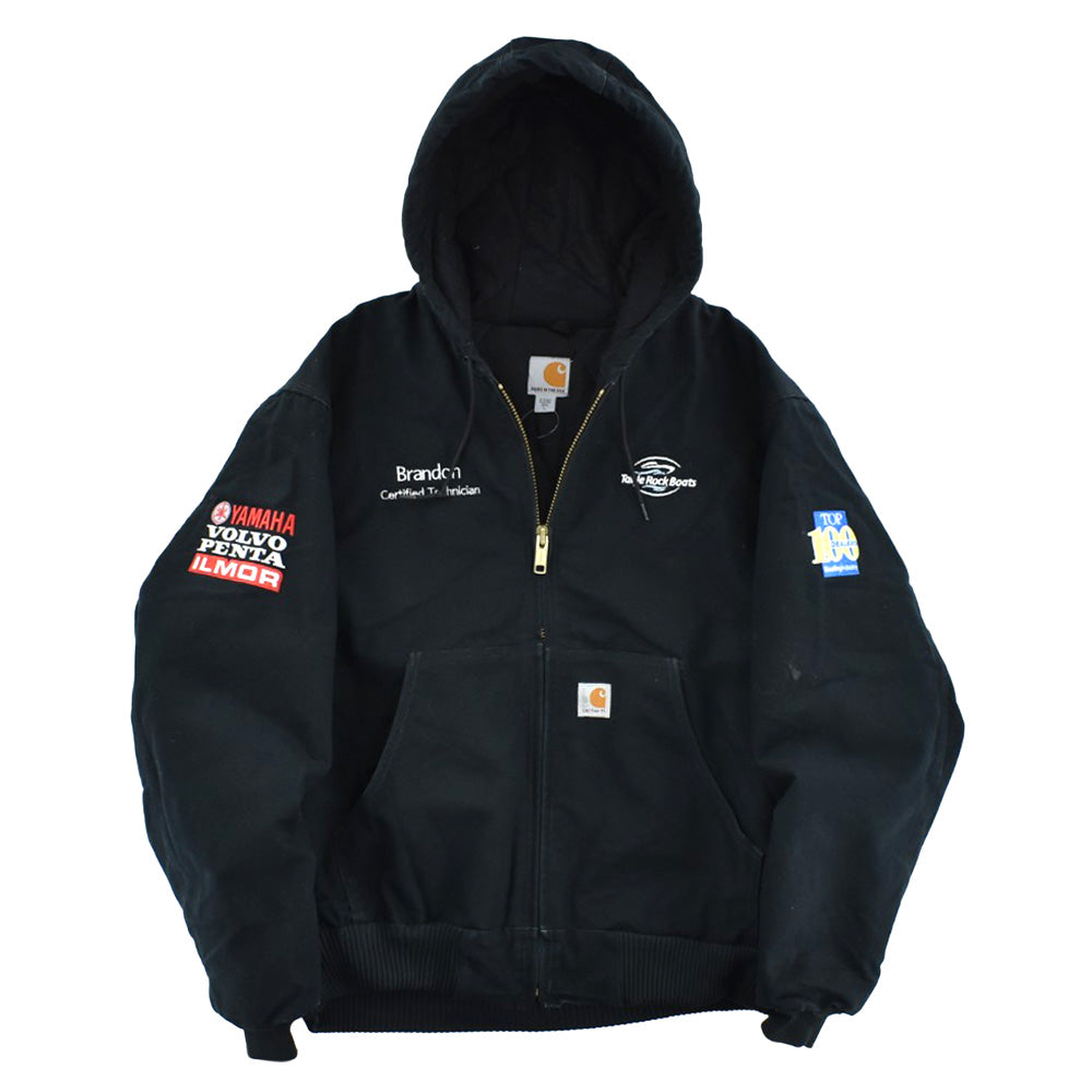 Carhartt カーハート J140 アクティブジャケット ブラック Table Rock Boats 企業刺繍 YAMAHA VOLVO PENTA ILMOR USA製