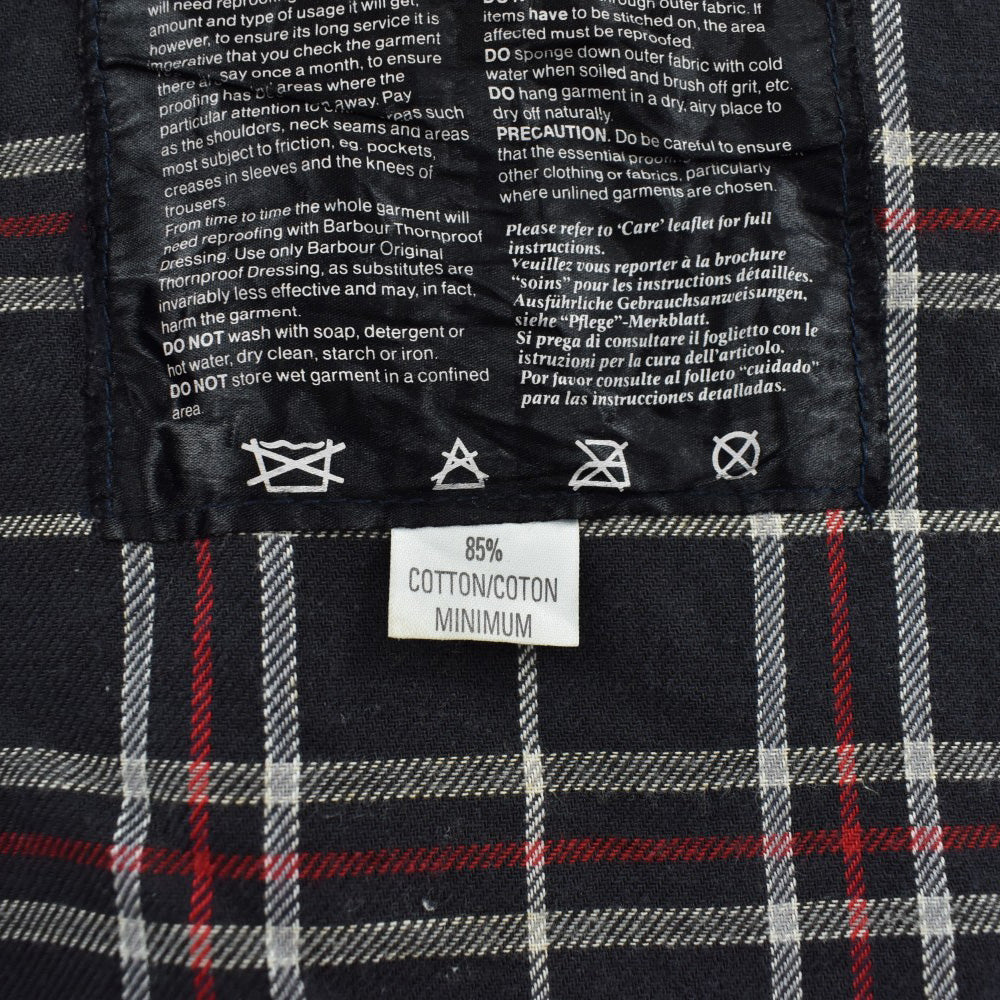 80's 旧3ワラント Barbour "BEDALE" 4ポケット オイルドジャケット フード付き 260915H