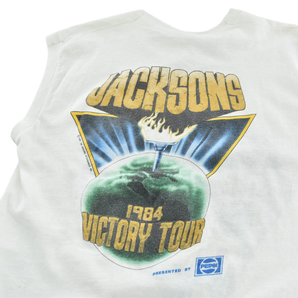 80's THE JACKSONS "VICTORY TOUR" ノースリーブ ツアーTシャツ 260901H
