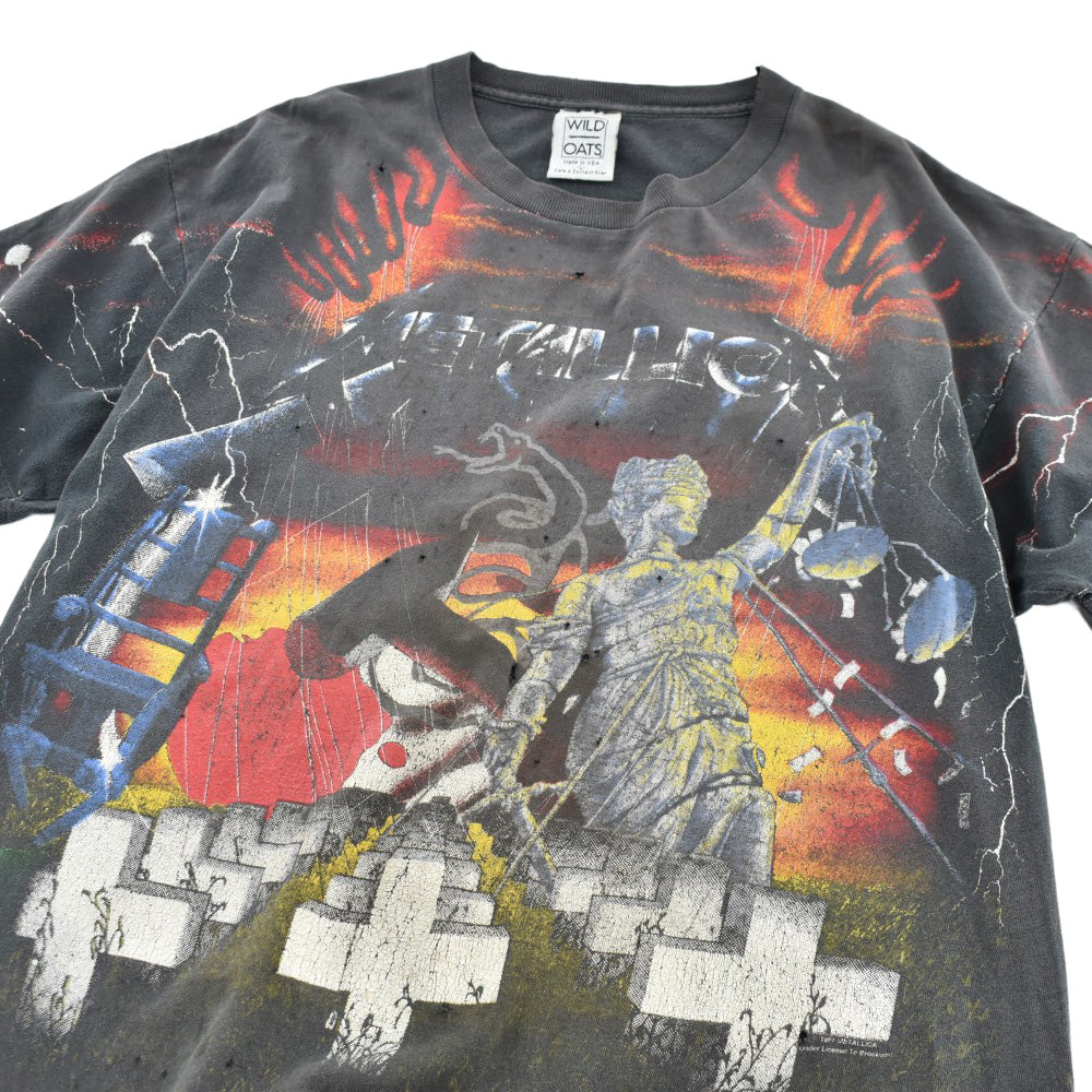 90's Metallica AOP ヘヴィメタル ロックTシャツ 260714HFK2