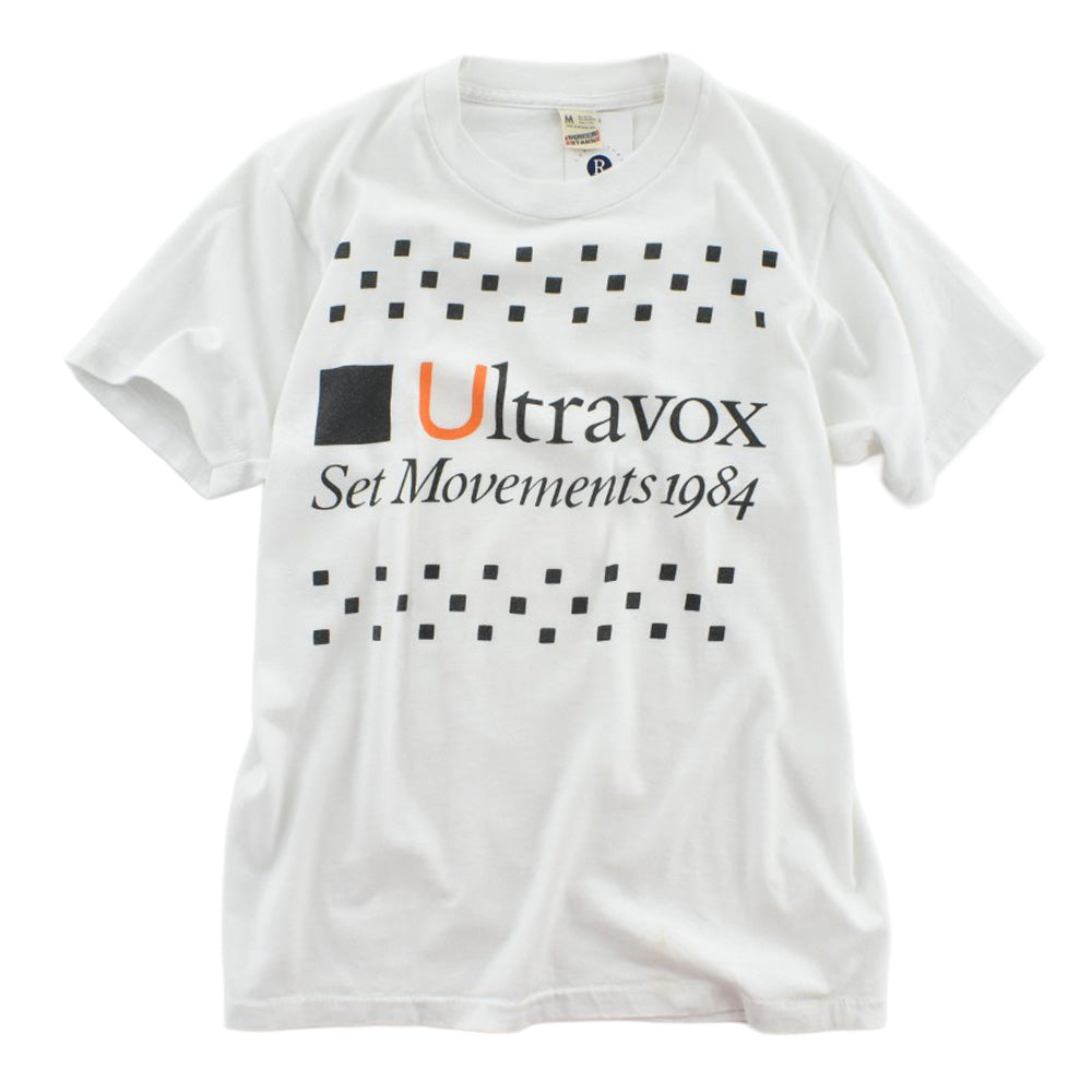 80's Ultravox "Set Movements 1984" ニューウェーブ ロックTシャツ 261006HYY447