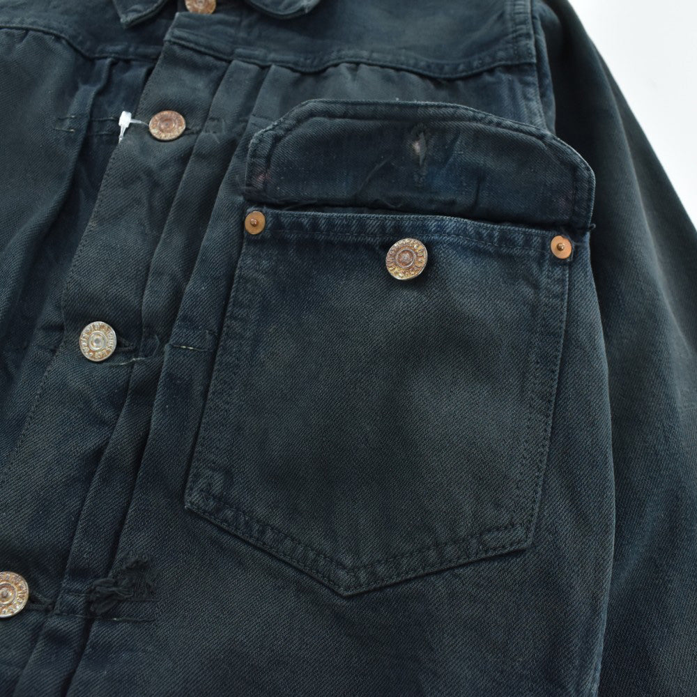 50's Levi's 506XX 1st ブラック後染め デニムジャケット 260612H831