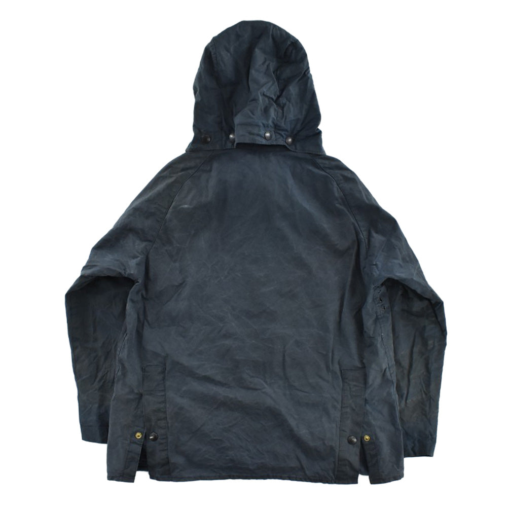 80's 旧3ワラント Barbour "BEDALE" 4ポケット オイルドジャケット フード付き 260915H