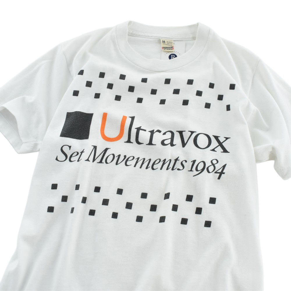 80's Ultravox "Set Movements 1984" ニューウェーブ ロックTシャツ 261006HYY447