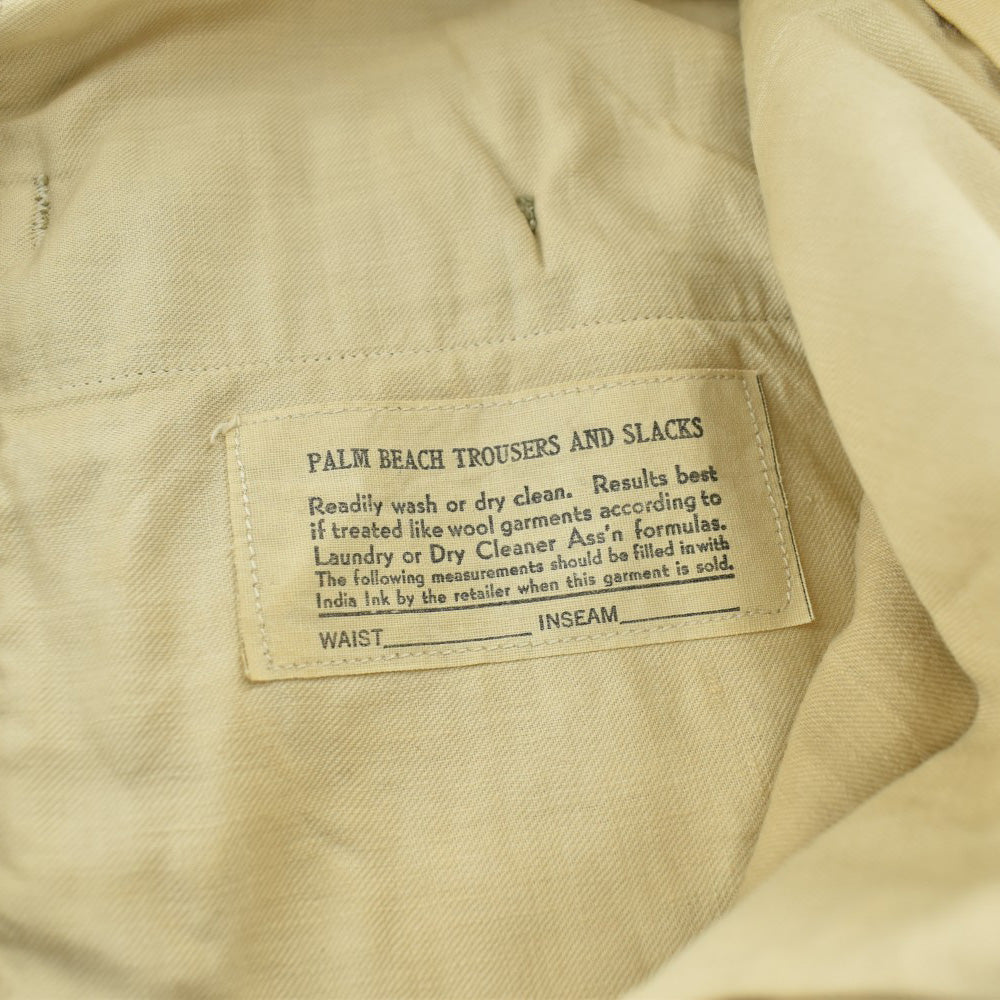50's Palm Beach リネン混 スラックス 260317H