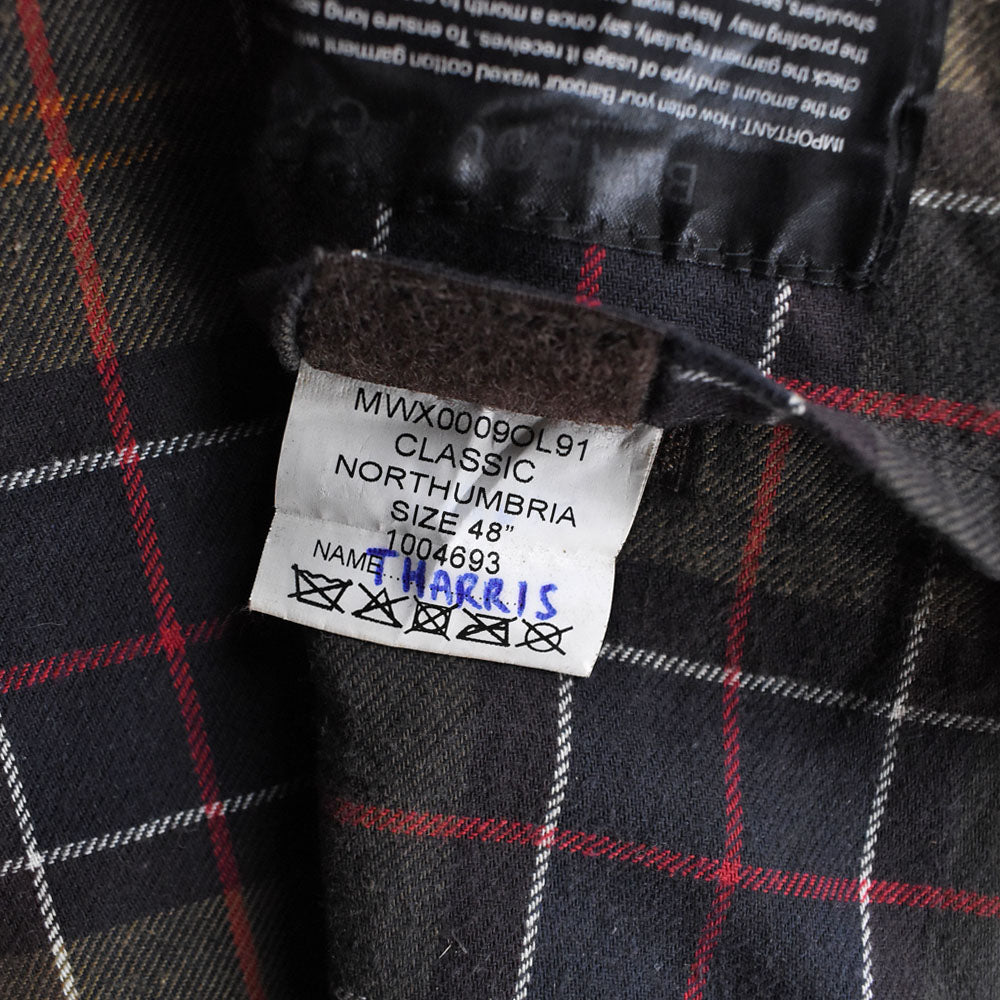 Barbour “CLASSIC NORTHUMBRIA” オイルドコットン ジャケット イングランド製  251028H