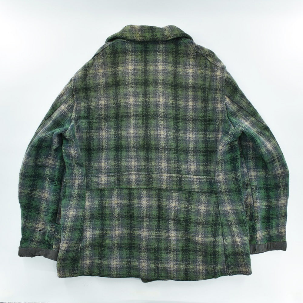 40's シャドーチェック ウール カーコート 260120H
