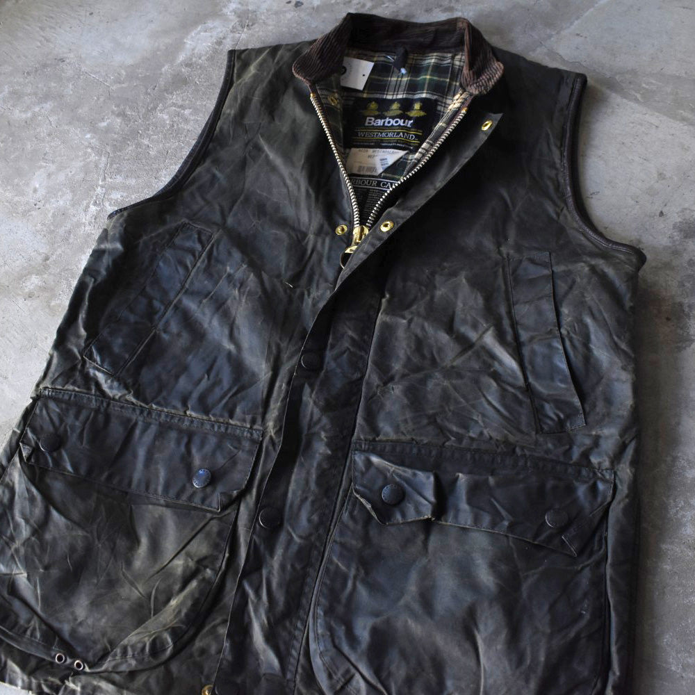 90’s 旧3ワラント Barbour “Westmorland” オイルドベスト 251202H