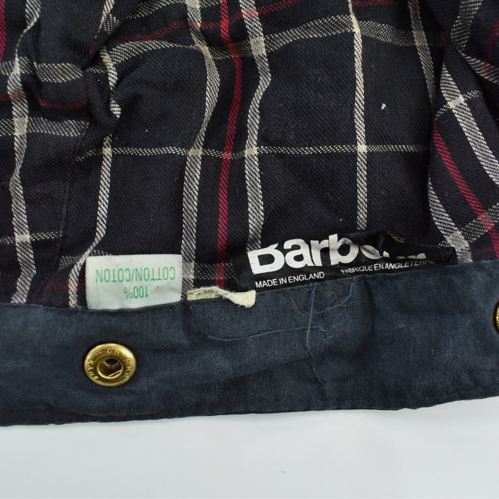 80's 旧3ワラント Barbour "BEDALE" 4ポケット オイルドジャケット フード付き 260915H
