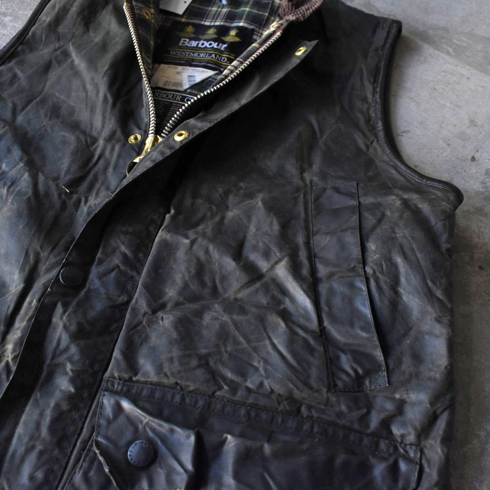 90’s 旧3ワラント Barbour “Westmorland” オイルドベスト 251202H