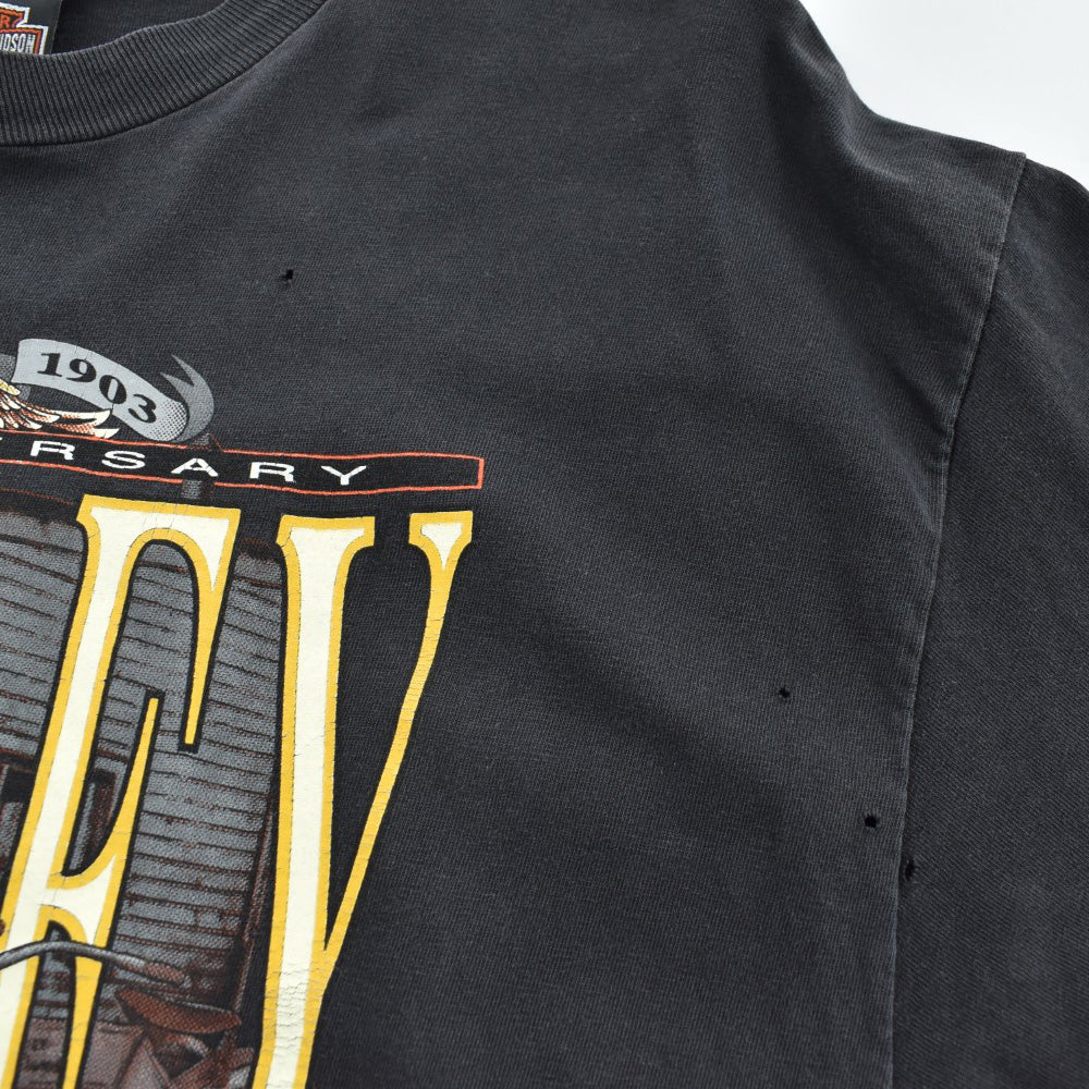 90's HARLEY-DAVIDSON "90th Anniversary" ハーレーT USA製 260825H