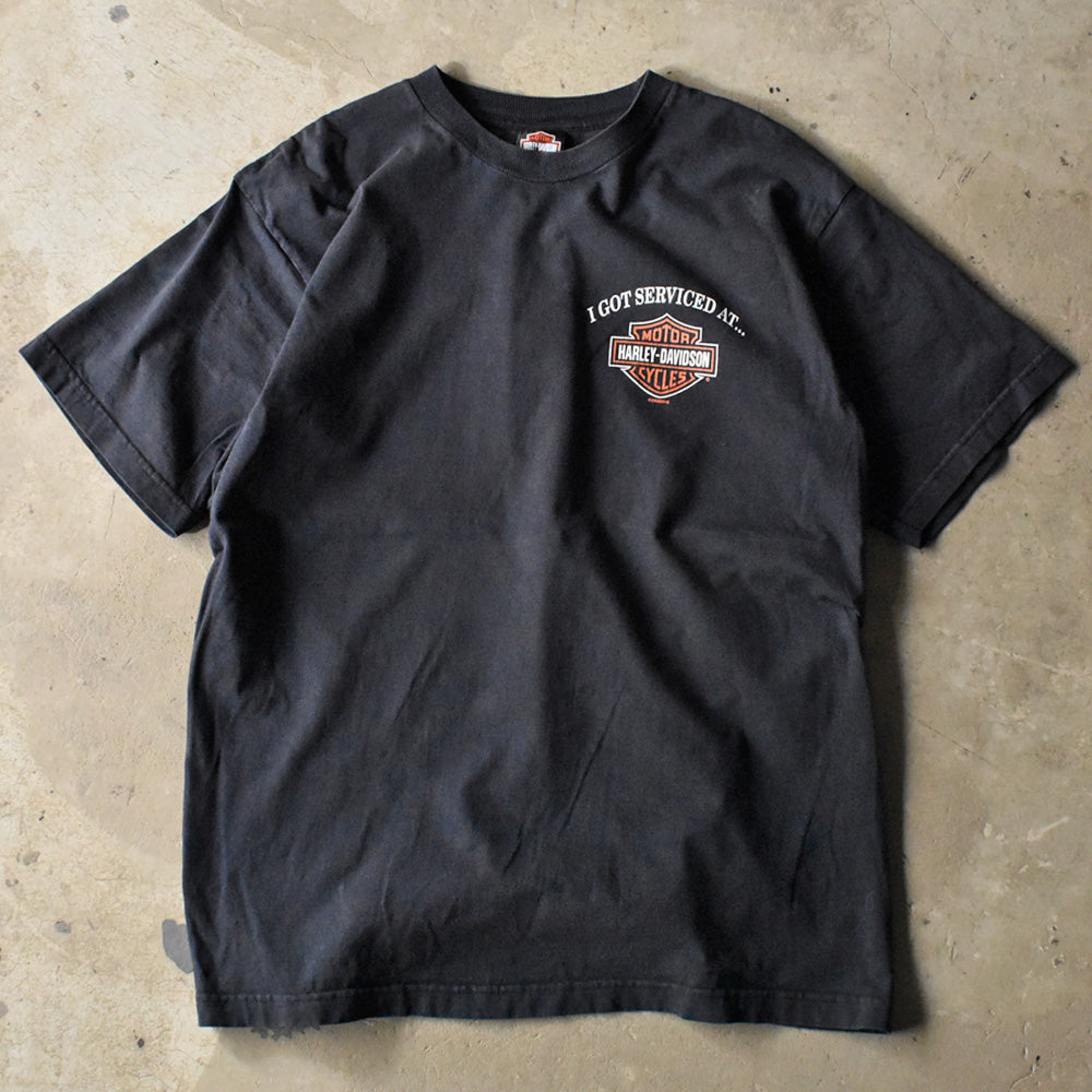 Y2K Harley-Davidson “THUNDER MOUNTAIN” バー＆シールド ロゴ Tシャツ USA製 240527