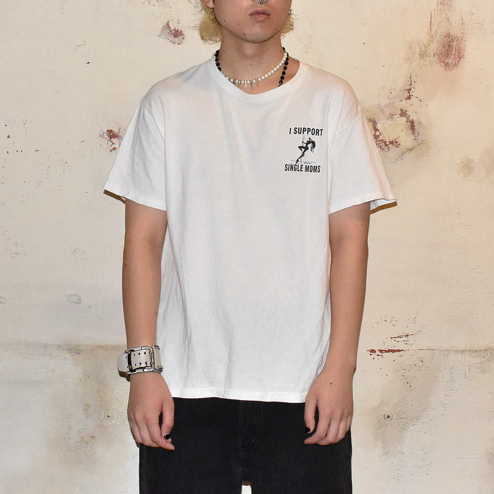 Y2K “I SUPPORT SINGLE MOMS” Tシャツ 240831H