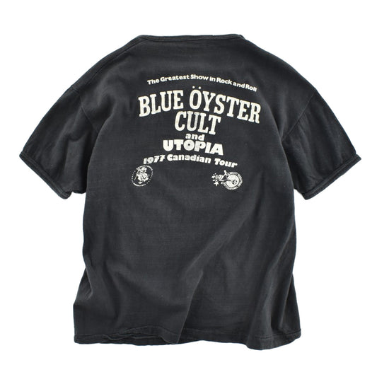 70's BLUE ÖYSTER CULT & UTOPIA "1977 Canadian Tour" ハードロック Tシャツ 260904H
