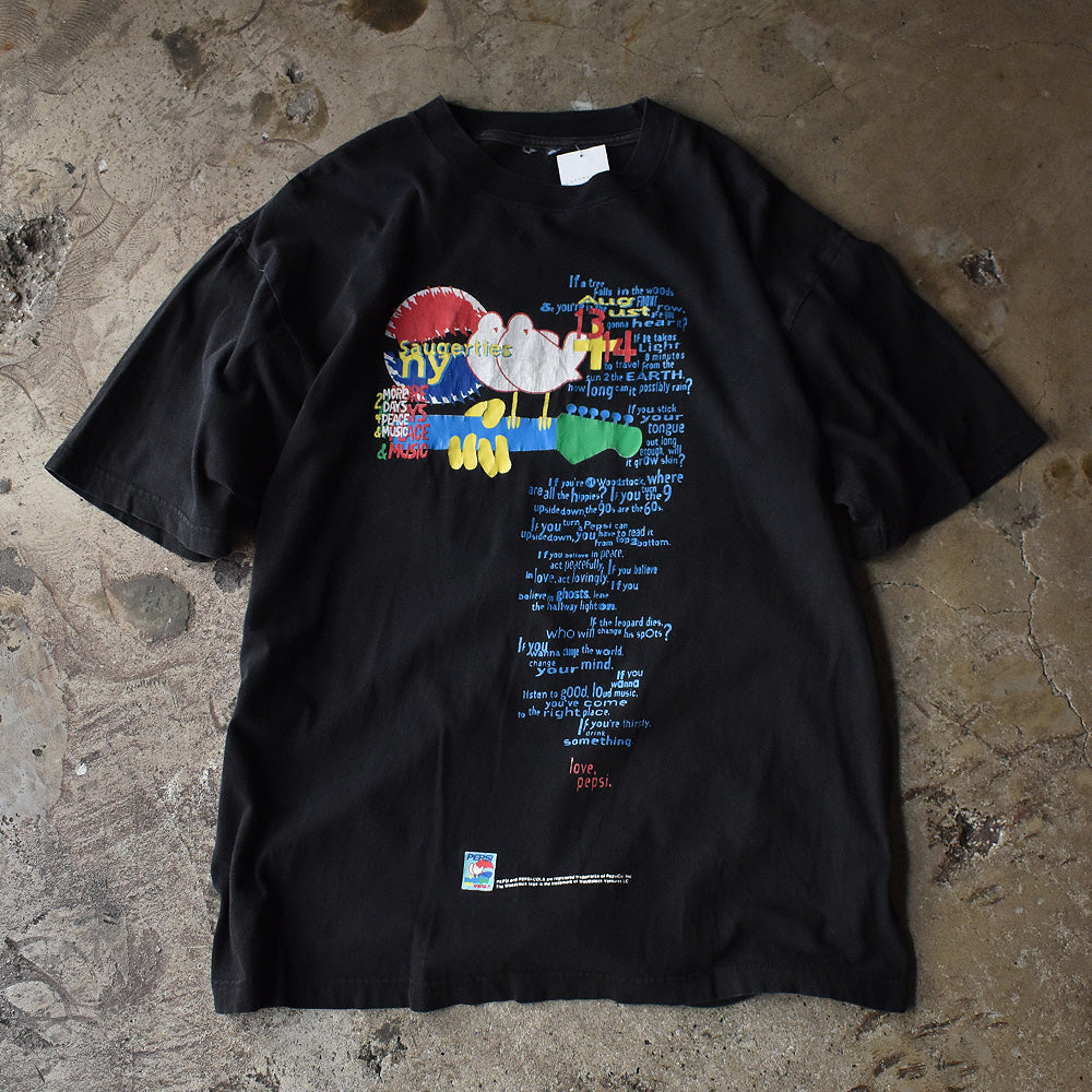 ウッドストック Woodstock 94 PEPSI ロゴ 参加バンド バックプリント フェスTシャツ 1994年 ヴィンテージ