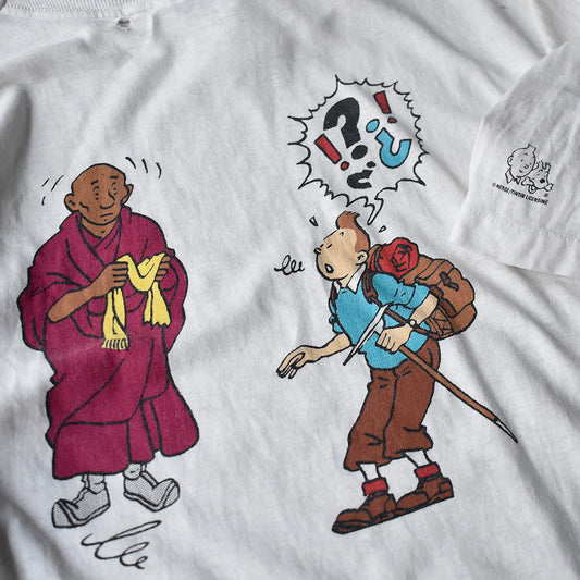 90’s “タンタンの冒険“ Tシャツ 250610H