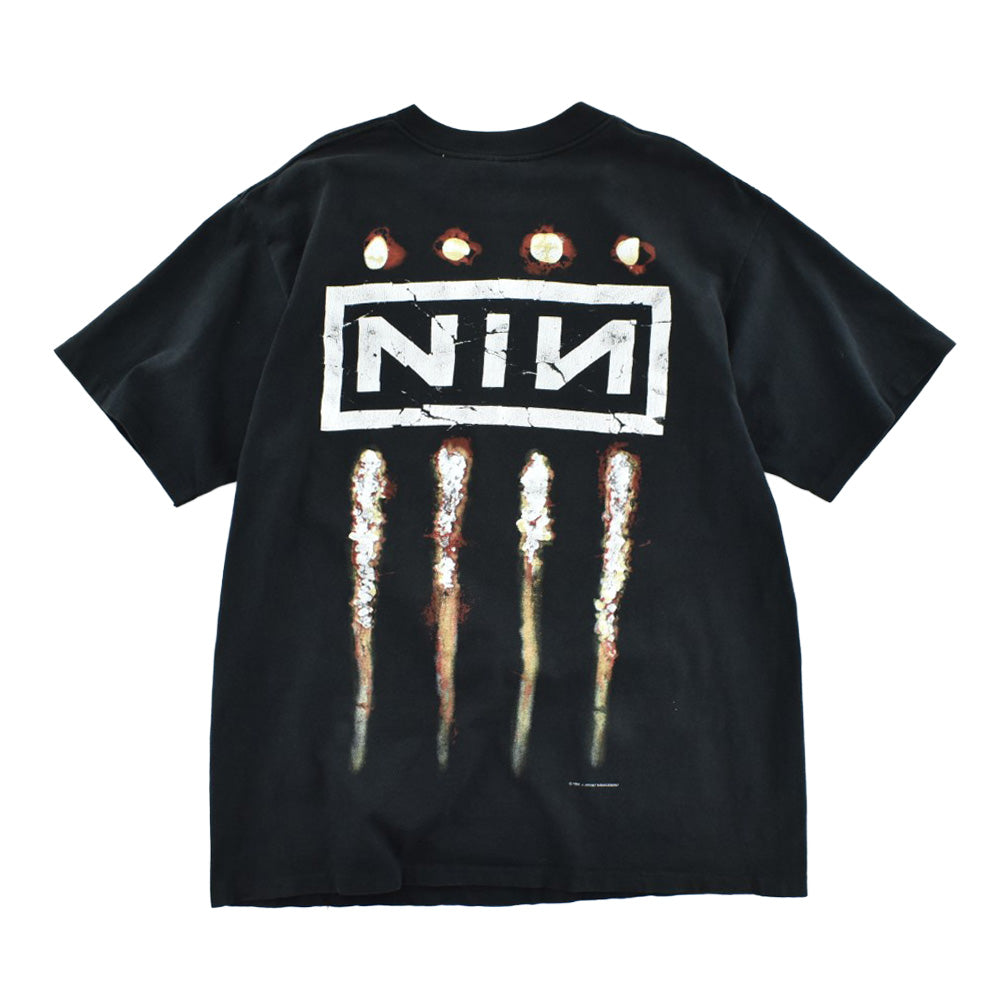 90's NINE INCH NAILS "THE DOWNWARD SPIRAL" インダストリアル ロックT 260728H