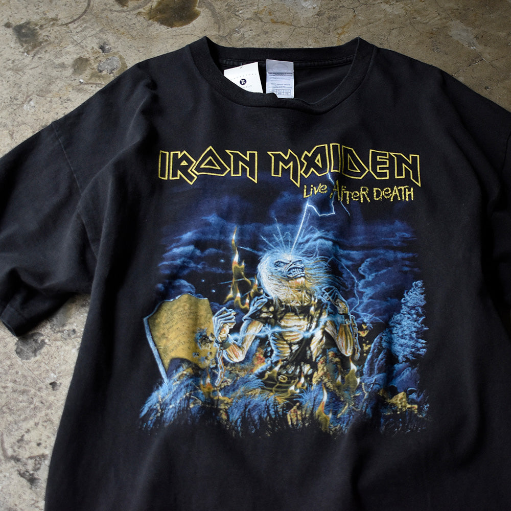 アイアン・メイデン Somewhere Back In Time ワールドツアーTシャツ Live After Death ジャケット 2008年 古着