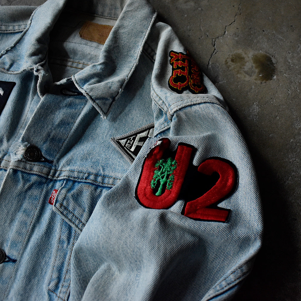 90's Levi's ワッペンカスタム！ “ロック“ デニムジャケット USA製 250731H