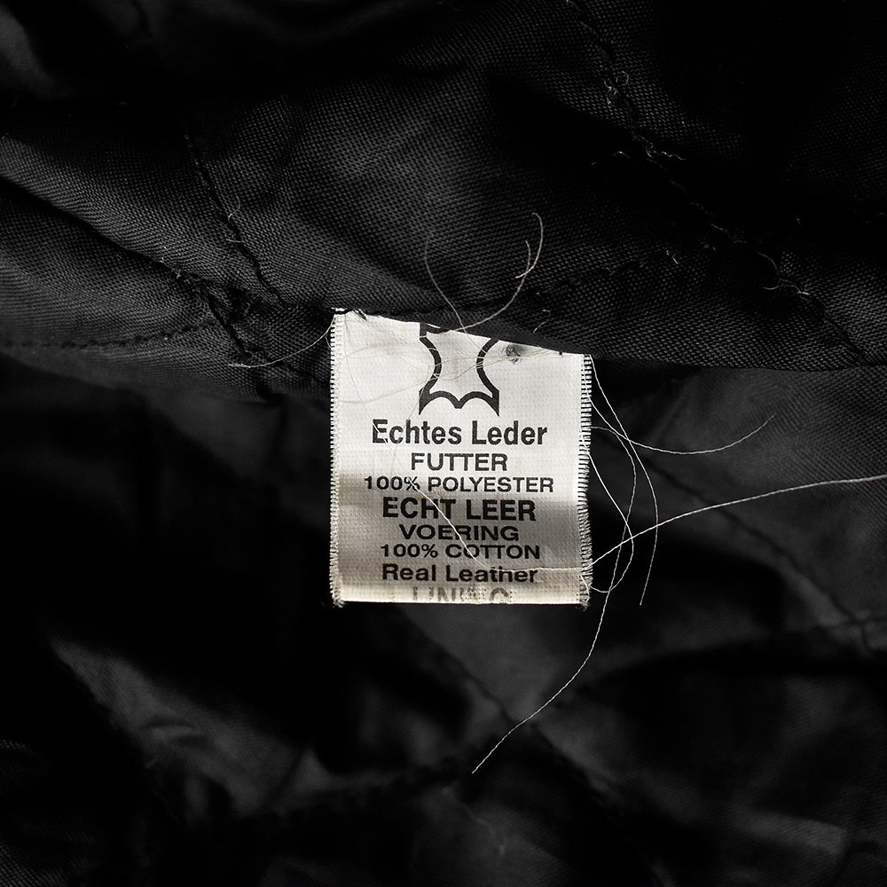 90's Real Leather “Lucky Strike” モーターサイクル レーシングジャケット 240314H