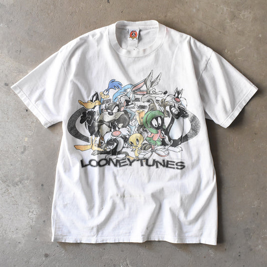 90’s Looney Tunes ラメプリント! キャラクター Tシャツ USA製 250417
