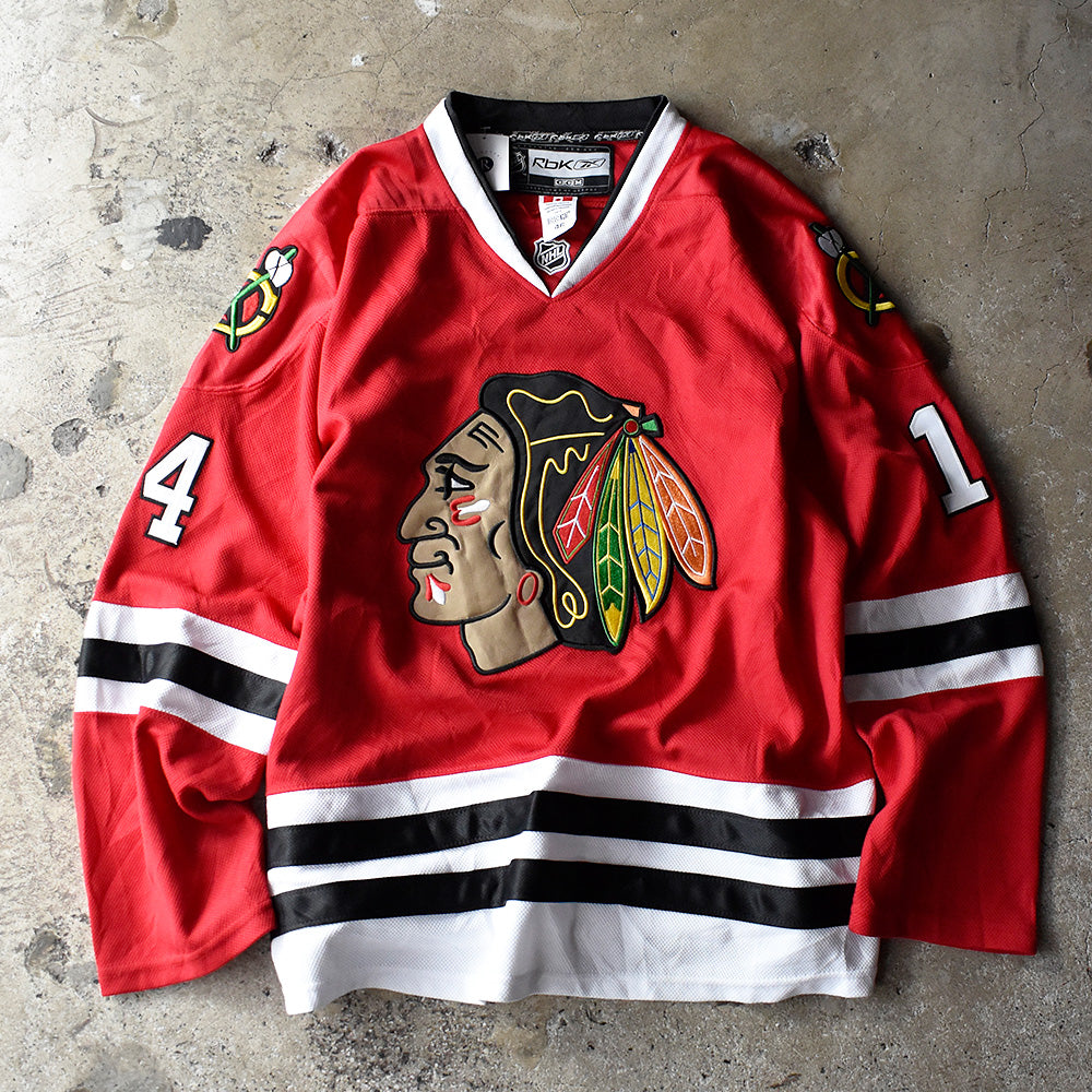 Reebok NHL “Chicago Blackhawks” ホッケーシャツ カナダ製 240805H
