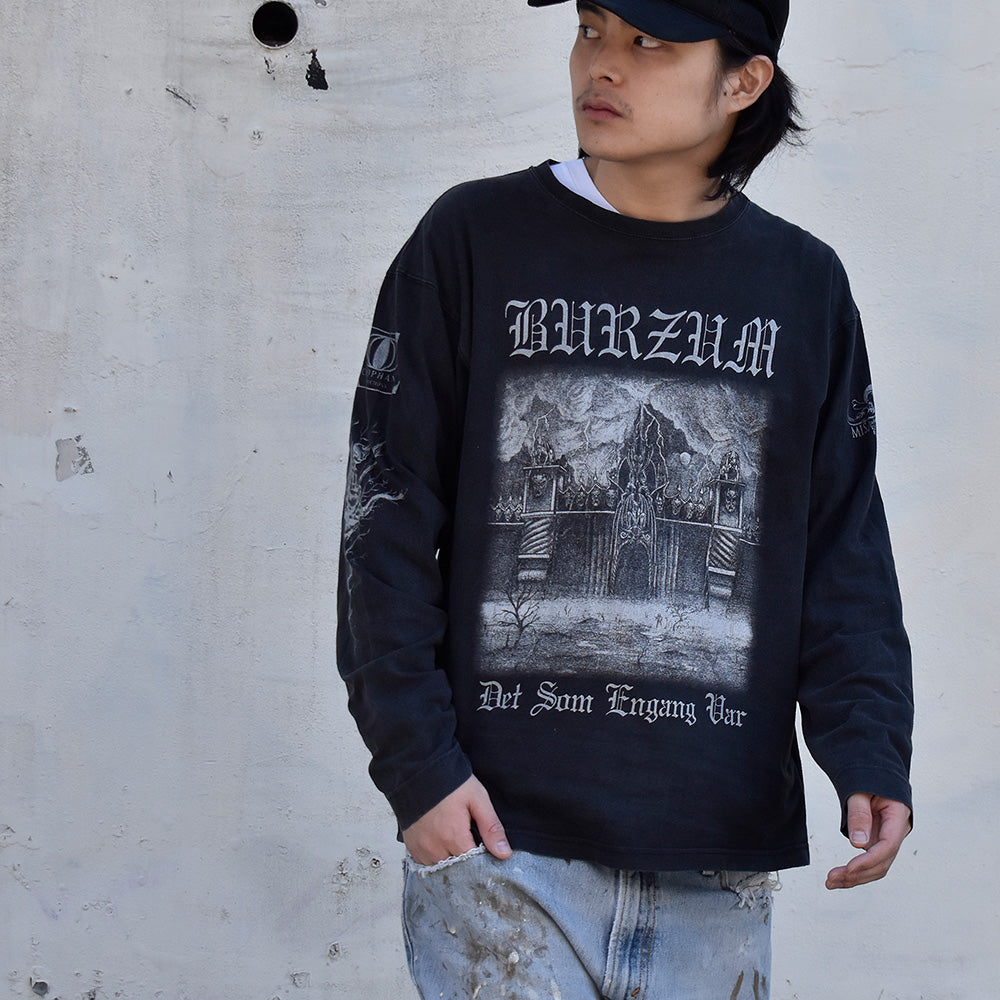 90's Burzum “Det som engang var” ロングスリーブTシャツ イングランド製 231121H
