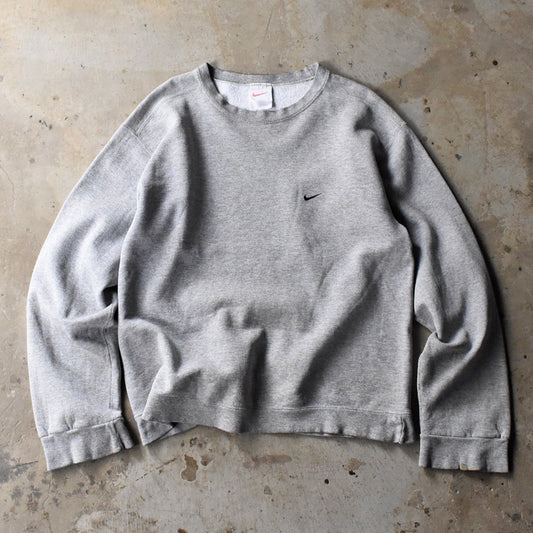 90’s NIKE small swoosh ロゴ刺繍 スウェット USA製 250424